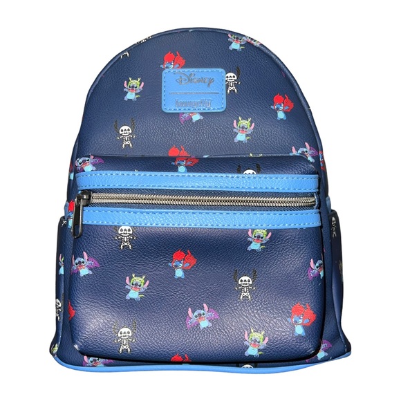 Loungefly Disney Lilo & Stitch Costumes Mini Backpack Blue - Picture 4 of 16
